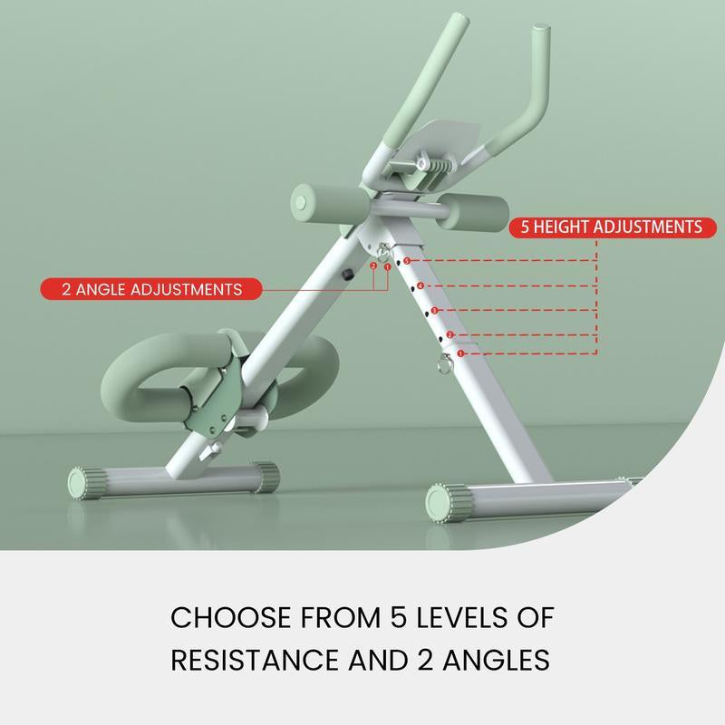 Finer Form Abslider Pro Ab Machine – At-Home Core Trainer with Glide Track, Targets Abs, Obliques, Hips, and Reduces Back & Neck Strain