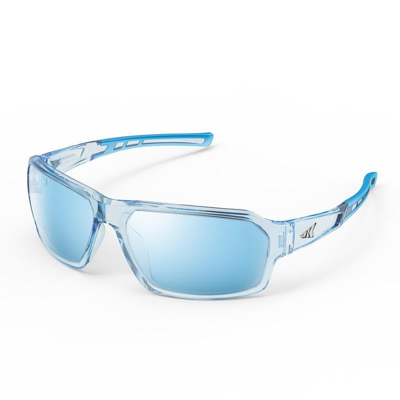 Kastking Chippewa Polarized Fishing Sunglasses, UV400 Protection Full Wrap Frame Sports Cycling Sunglasses, 1.0Mm TAC Lenses