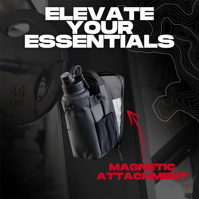 Magnetic Bottle Bag Sling Bag for Men and Women |Magnetic Gym Bag for Gym, Travel, Work, and Sports | Keepyour Ltems off the Dirty Gym Floor with Magneticattachment Gym Bag Drinkware Tumbler Gym Bag Fishing Backpack Sport Gym Bag