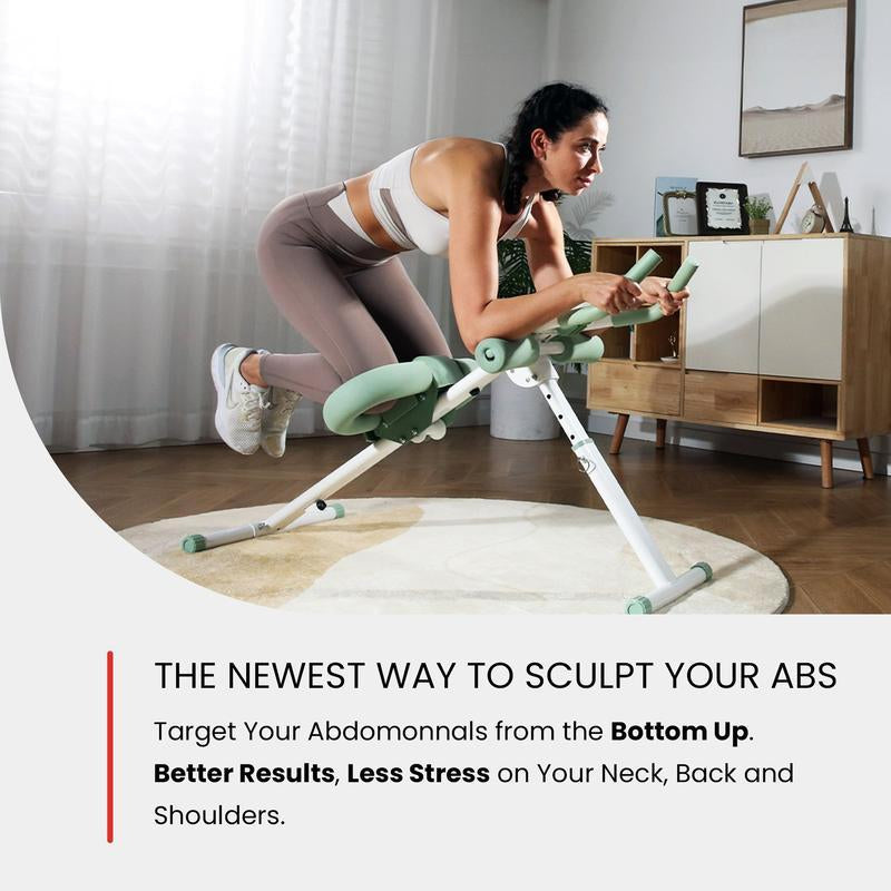 Finer Form Abslider Pro Ab Machine – At-Home Core Trainer with Glide Track, Targets Abs, Obliques, Hips, and Reduces Back & Neck Strain