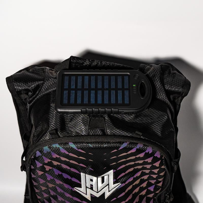 JAUZ X RAVERUNNER - Dual Chamber Hydration Pack - anti Theft Backpack with 3L Water Bladder for Hiking, Festivals - Ideal for Outdoor Activities
