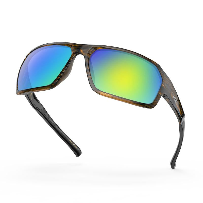 Kastking Chippewa Polarized Fishing Sunglasses, UV400 Protection Full Wrap Frame Sports Cycling Sunglasses, 1.0Mm TAC Lenses