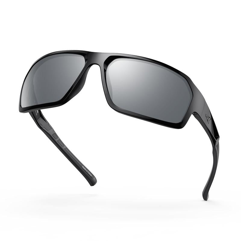 Kastking Chippewa Polarized Fishing Sunglasses, UV400 Protection Full Wrap Frame Sports Cycling Sunglasses, 1.0Mm TAC Lenses