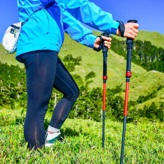 41' Multifunctional Hiking Trekking Pole – Collapsible Alloy Stick with Anti-Slip Grip, High-Strength Construction, Outdoor Survival Use, Compact & Portable for Travel or Patrol