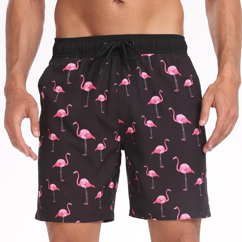 Men'S 7" Swim Trunks with Compression Linter and Pockets-Quick Dry Beach Shorts for Men--If You Have Thick Thighs, Please Order a Size Up