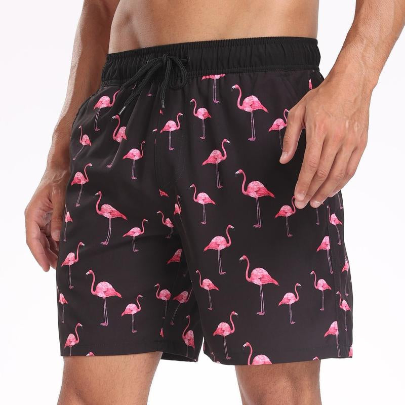 Men'S 7" Swim Trunks with Compression Linter and Pockets-Quick Dry Beach Shorts for Men--If You Have Thick Thighs, Please Order a Size Up