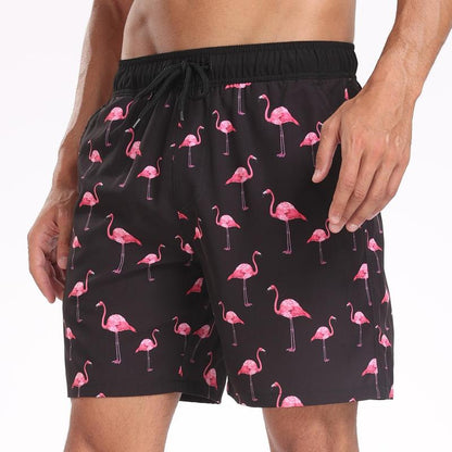 Men'S 7" Swim Trunks with Compression Linter and Pockets-Quick Dry Beach Shorts for Men--If You Have Thick Thighs, Please Order a Size Up