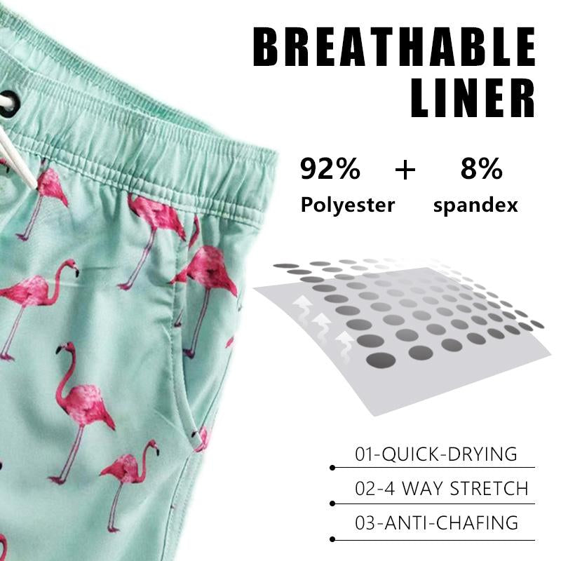 Men'S 7" Swim Trunks with Compression Linter and Pockets-Quick Dry Beach Shorts for Men--If You Have Thick Thighs, Please Order a Size Up