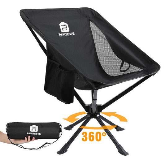 Camping Chairs, Portable Camping Chair with Headrest and Storage Bag, Lightweight Folding Chair for outside Camping, Hiking, Travel, Beach and Sports Foldable Moon Camp Gear XL