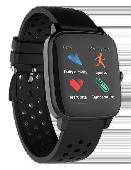 Supersonic Smartwatch with Dynamic Heart Rate, Temperature, Blood Oxygen, and Blood Pressure Monitor (SC-175SWT)