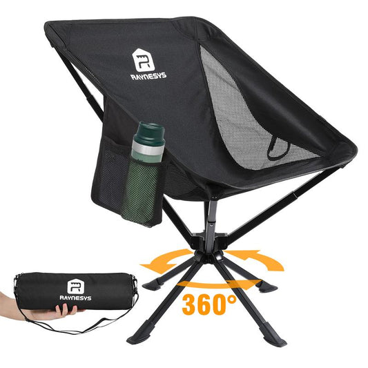 Camping Chairs, Portable Camping Chair with Headrest and Storage Bag, Lightweight Folding Chair for outside Camping, Hiking, Travel, Beach and Sports Foldable Moon Camp Gear XL